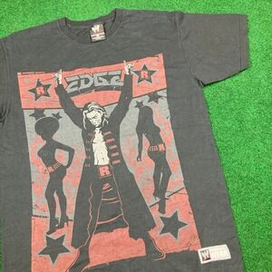 Vintage WWE WWF Edge Rated‎ R Superstar Shirt Mens M Black 2009 Wrestling Logo